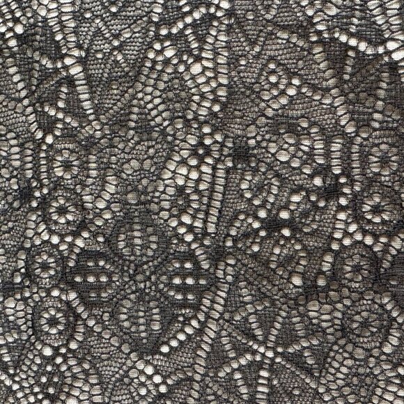 Robert Rodriguez Tank Top Ostrich Plume Detail Black Lace Overlay Goth Size Med - Picture 5 of 9